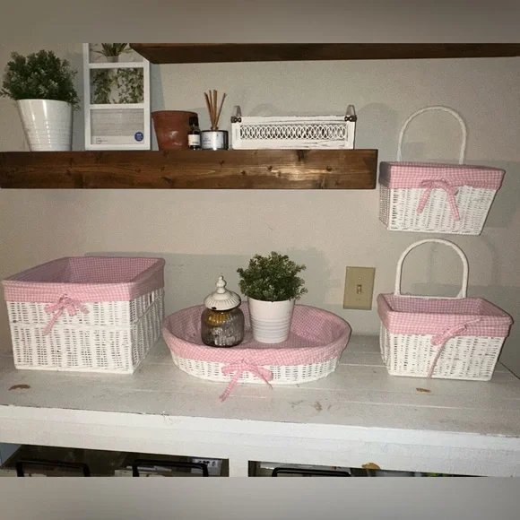 Pottery Barn Kids (PBK) Basket Set and Pull-Backs - Picture 12 of 12